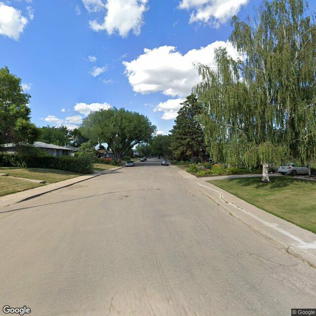 A street in North Park, Saskatoon